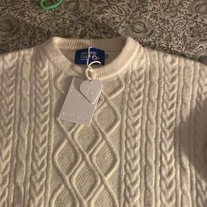 Aelfric Eden Cream Cable Knit Sweater